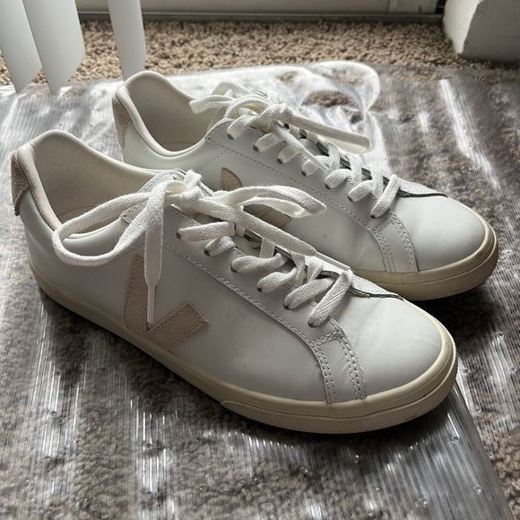 Veja Shoes - Veja Women's Cream and White Sneakers